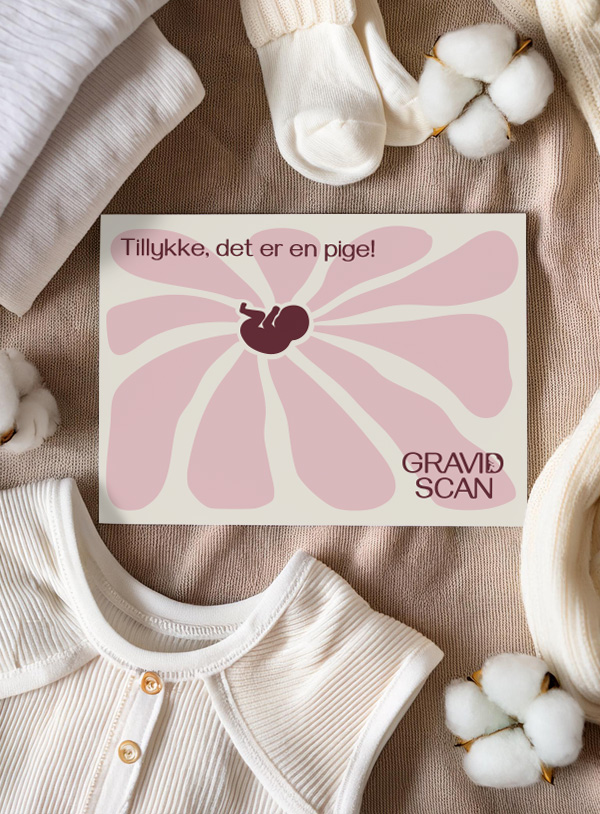 GravidScan tillykke kort