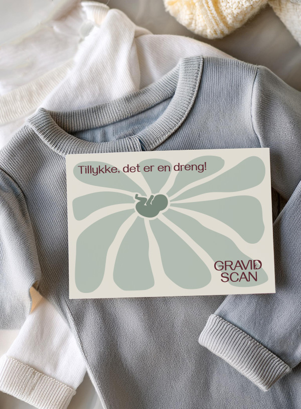 GravidScan tillykke kort