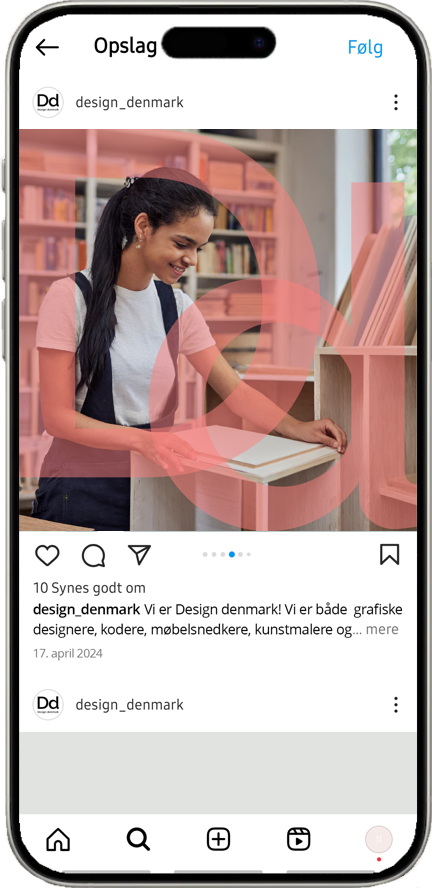 Design denmark instagram post
